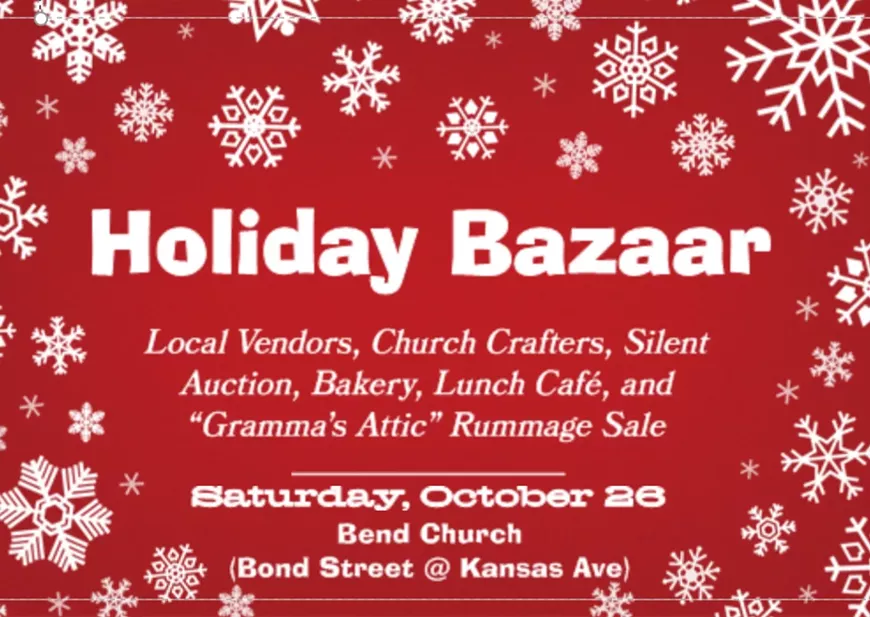 Visit the Holiday Bazaar at Bend Church