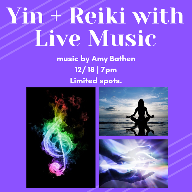 Yin Yoga + Reiki with Live Music