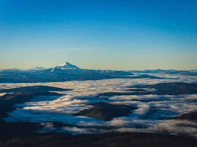 Mt. Jefferson during an inversion