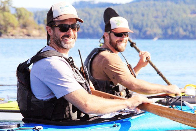Tumalo Creek San Juan Island's Tour guides Hank and Topher share the finer points of sea kayaking!