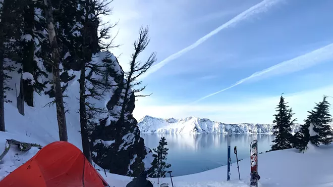 Image: Circumnavigating Crater Lake: A Winter Backcountry Ski Trip