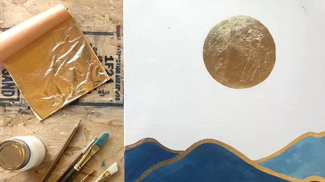 Image: Gold Leaf Painting at The Haven