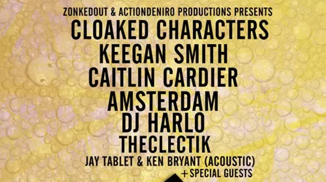 Image: Zonkedout Evening w/ Cloaked Characters, Keegan Smith, Caitlin Cardier, Amsterdam & Special Guest