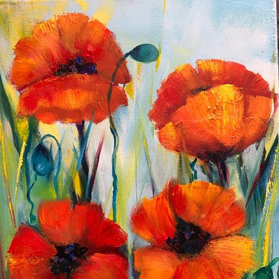 Poppies magnet gift