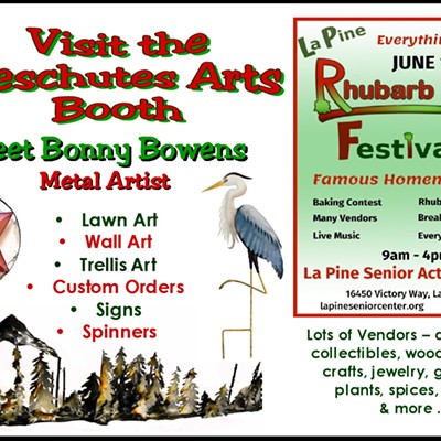Visit Deschutes Arts Metalworks at the La Pine Rhubarb Festival