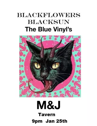 Image: BlackFlowers BlackSun and The Blue Vinyls