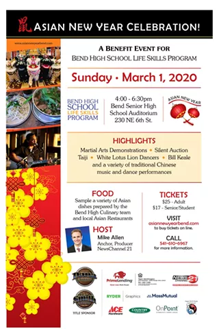 Image: Asian New Year Celebration Benefit for Bend High's Life Skills Program