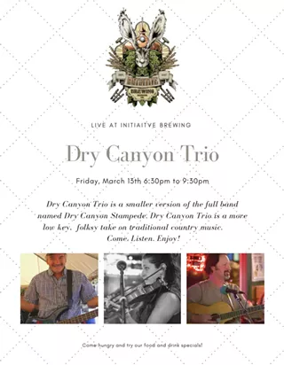Image: Live Music with Dry Canyon Trio