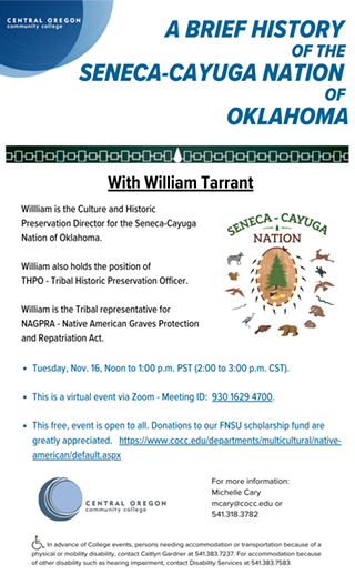 A Brief History of the Seneca-Cayuga Nation of Oklahoma