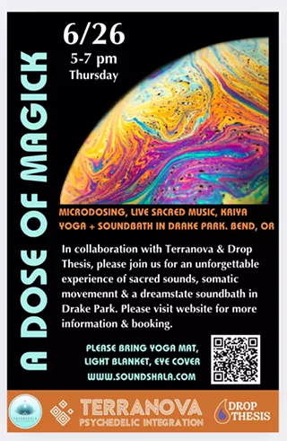 Image: A Dose of Magic in the Park: Yoga and Microdosing