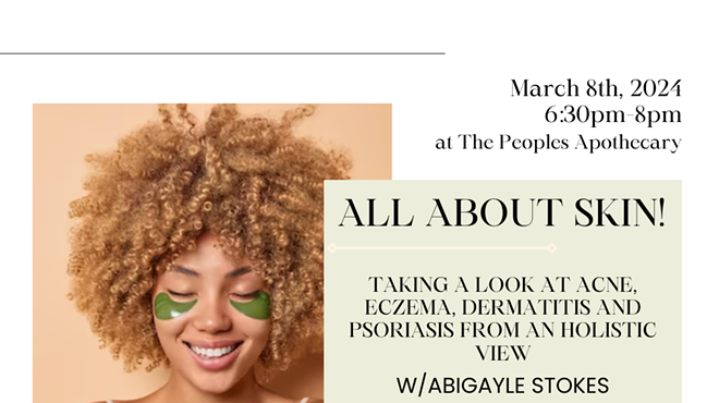 Image: All About Skin! Taking a Look at Acne, Eczema, Dermatitis and Psoriasis from an Holistic View