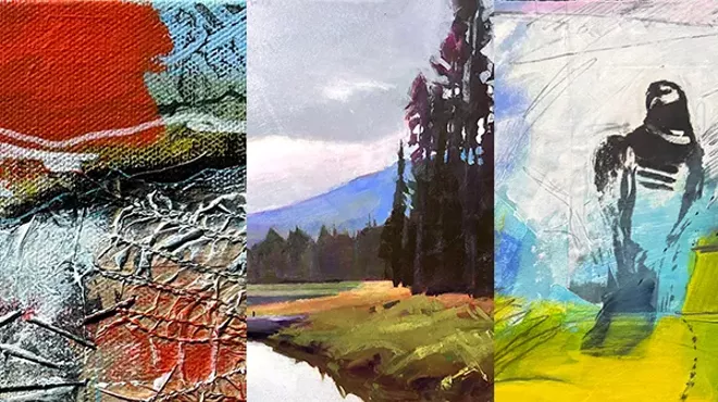 Image: April Exhibit&mdash;Judy Hoiness, Tracy Leagjeld & Ingrid Lustig