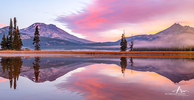 Sparks Lake in Pink