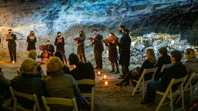 Image: Art in Nature: Camerata in a Cave