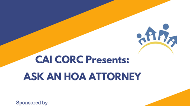 Ask An HOA Attorney - Kickoff Event