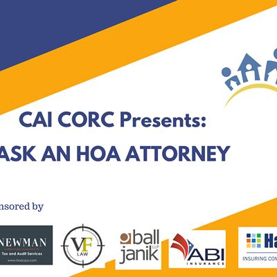 Ask An HOA Attorney - Kickoff Event