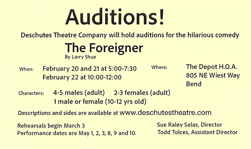 Theatre Audition