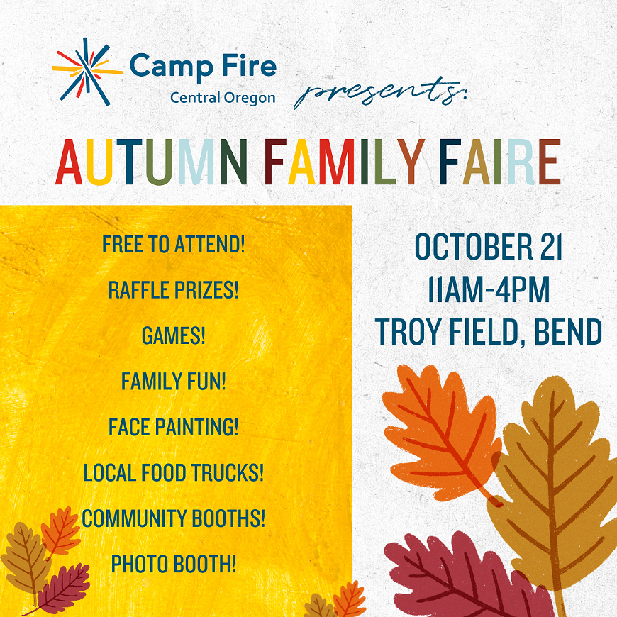 Camp Fire Central Oregon's Autumn Family Faire