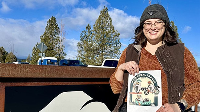Bend Artist Wins Official Artwork Contest For The 2024 SELCO Pole Pedal Paddle