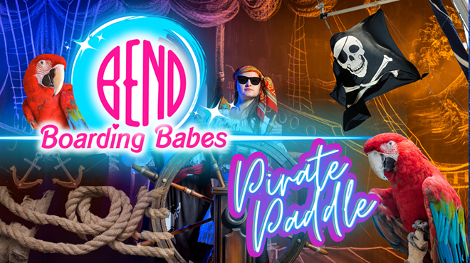 Image: Bend Boarding Babes Pirate Paddle for Dierks Bentley