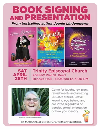 Image: Bestselling author, Joanie Lindenmeyer, book signing and presentation