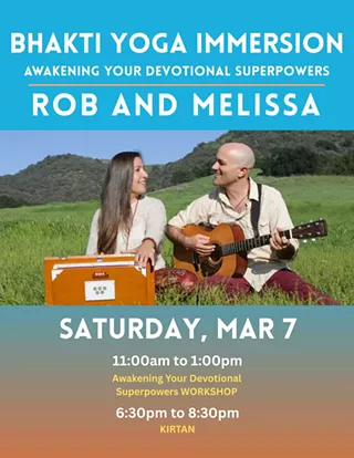 Image: Bhakti Yoga Immersion with Rob & Melissa