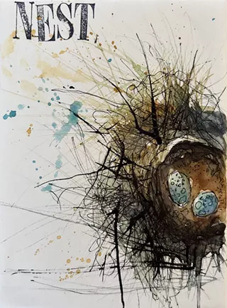 Image: Bird Nests and Eggs: Watercolor Painting Workshop