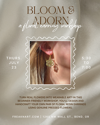 Image: Bloom & Adorn &mdash; A Floral Earring Workshop