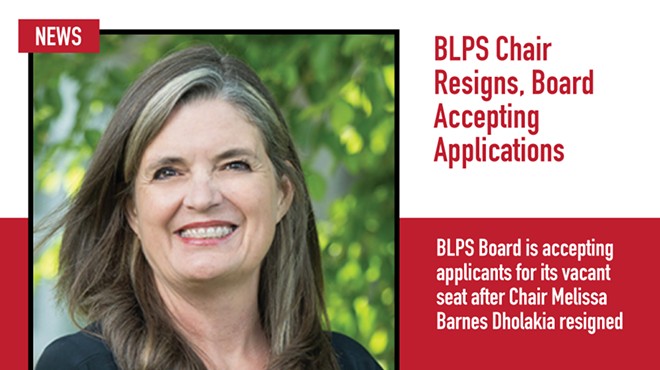 BLPS Chair Resigns, Board Accepting Applications
