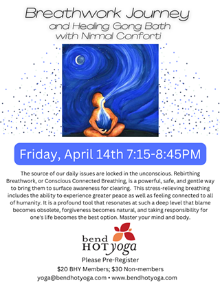 Image: Breathwork Journey and Gong Sound Bath