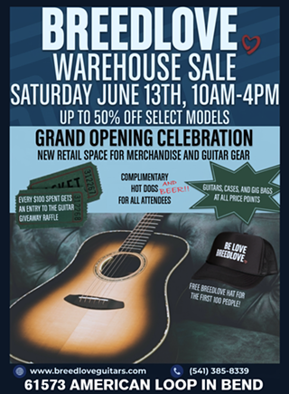Image: Breedlove Guitars Warehouse Sale & Grand Opening