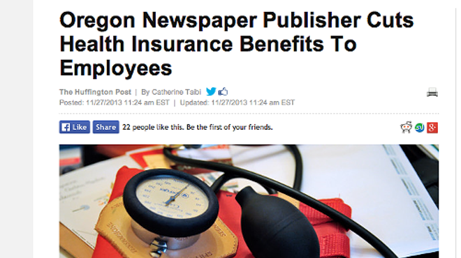 Bulletin Health Insurance Cuts Make National News