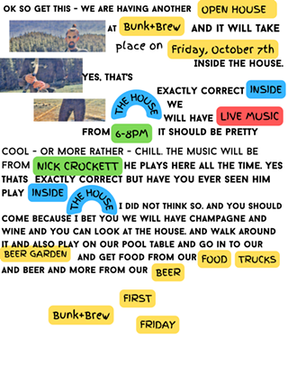 Image: Bunk+Brew's First Friday Open House