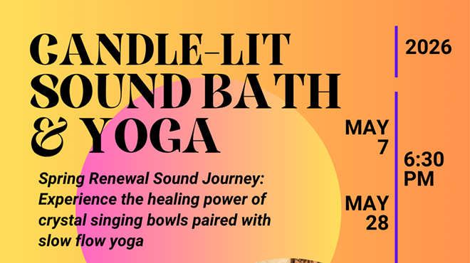 Image: CANDLE-LIT SOUND BATH & GENTLE YOGA
