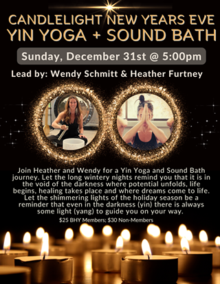 Image: Candlelight Yin Yoga and Sound Bath