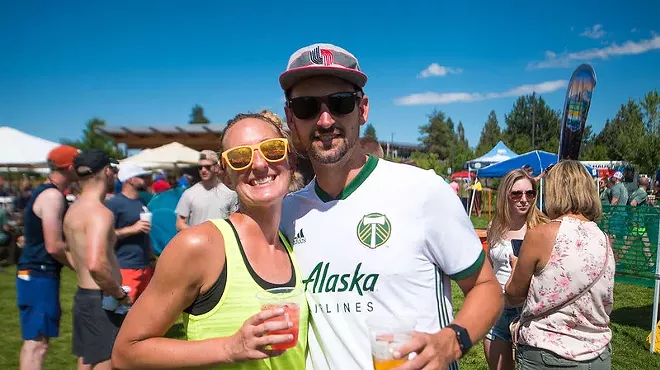 Image: Cascade Lakes Relay Finish Line Party