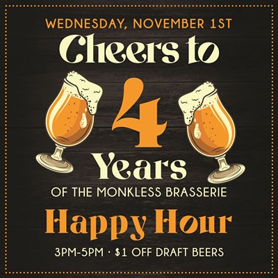 Celebrate 4 Years of The Monkless Brasserie