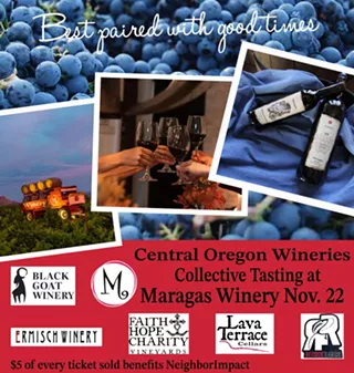 Image: Central Oregon Wineries Tasting