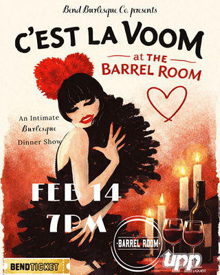 Image: C'est La Voom at the Barrel Room: A burlesque dinner show