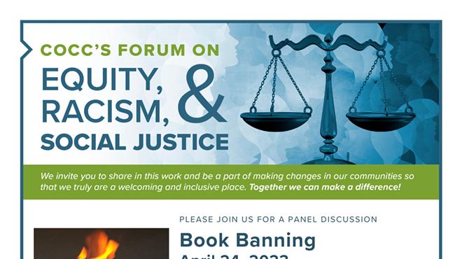 COCC's Forum on Equity, Racism and Social Justice: Book Banning