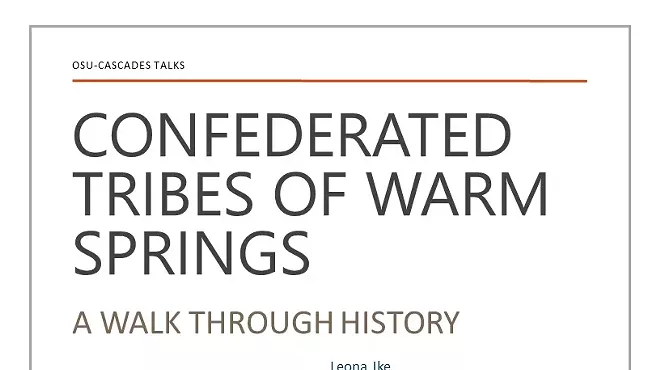 Image: Confederated Tribes of Warm Springs: A Walk Through History