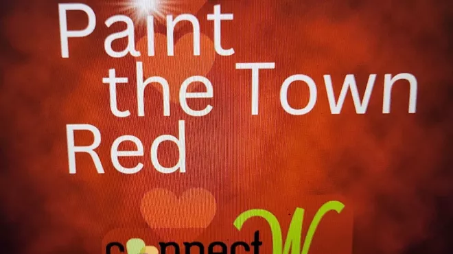 Image: Connect W's Paint the Town Red Supporting Nonprofit M Perfectly