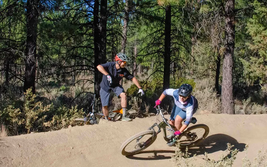 Cornering with Grit Clinics Professional MTB Skills Instructor