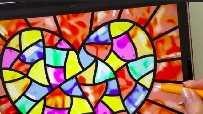 Image: Create Patterns for Stained Glass using Procreate and Cricut