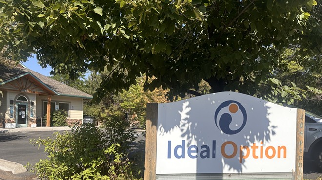 Photo of Ideal Option sign outside treatment center