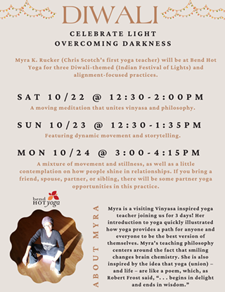 Image: Diwali Themed Alignment Focused Yoga Practice