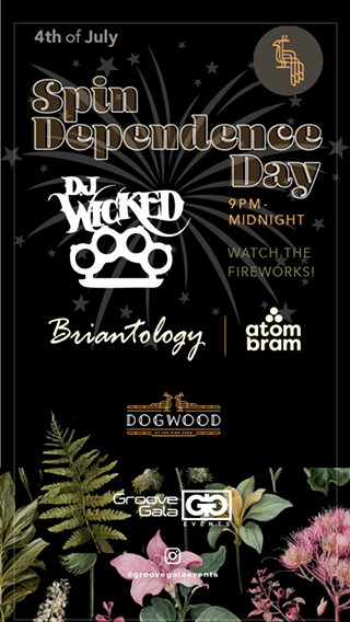 Image: DJ Wicked, Briantology & Atom Bram at the Dogwood.