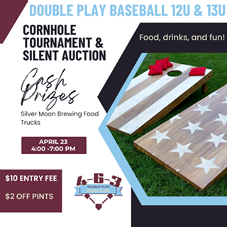 Image: Double Play Baseball Cornhole Tournament and Silent Auction Fundraiser