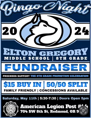 Image: EGMS Bingo Night Fundraiser