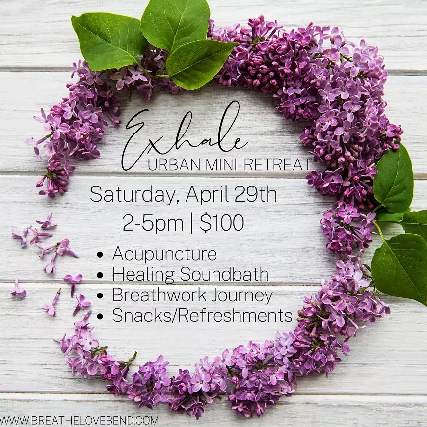Acupuncture, Soundbath, & Breathwork @ Breathe Love Bend